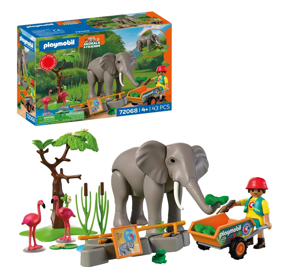 Playmobile - Elephant with Zookeeper