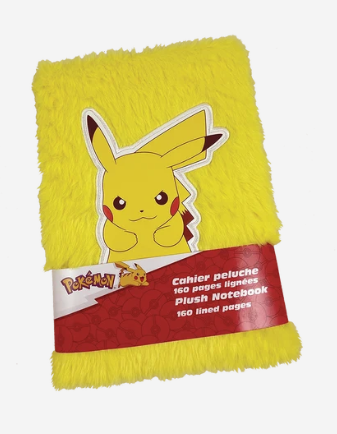 POKÉMON A5 notesbog med plys