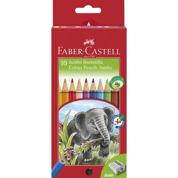 Faber-Castell Classic Colour Jumbo farveblyanter 10 stk.