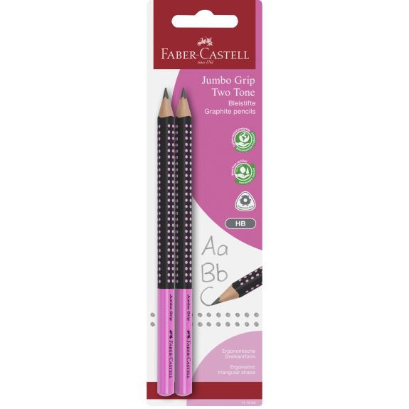 Faber-Castell Jumbo Grip blyanter 2 st. pink