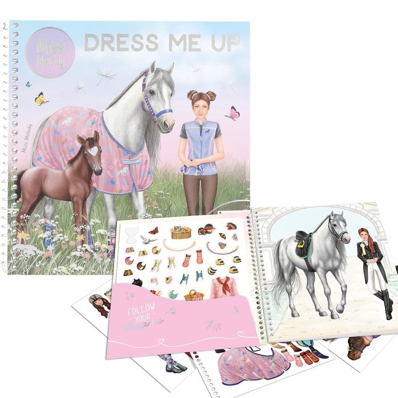 MISS MELODY DRESS ME UP STICKERSBOG – KREATIV LEG MED HESTE