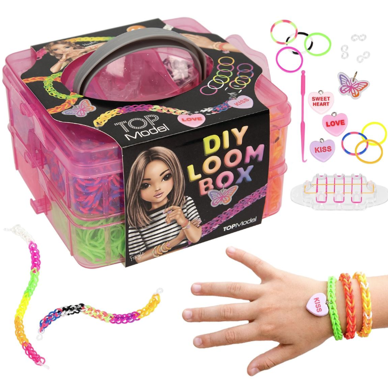 TOPMODEL DIY LOOM BANDS SÆT – LAV DINE EGNE FARVERIGE ARMBÅND