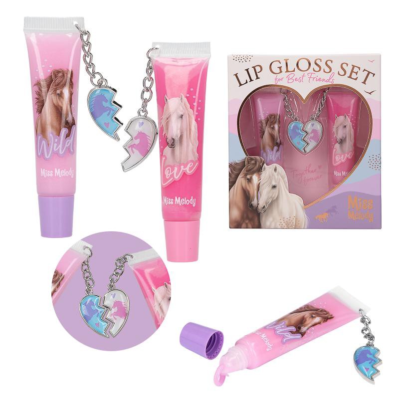 MISS MELODY LIPGLOSS OG HJERTEVEDHÆNG BFF – SØDT VENINDESÆT