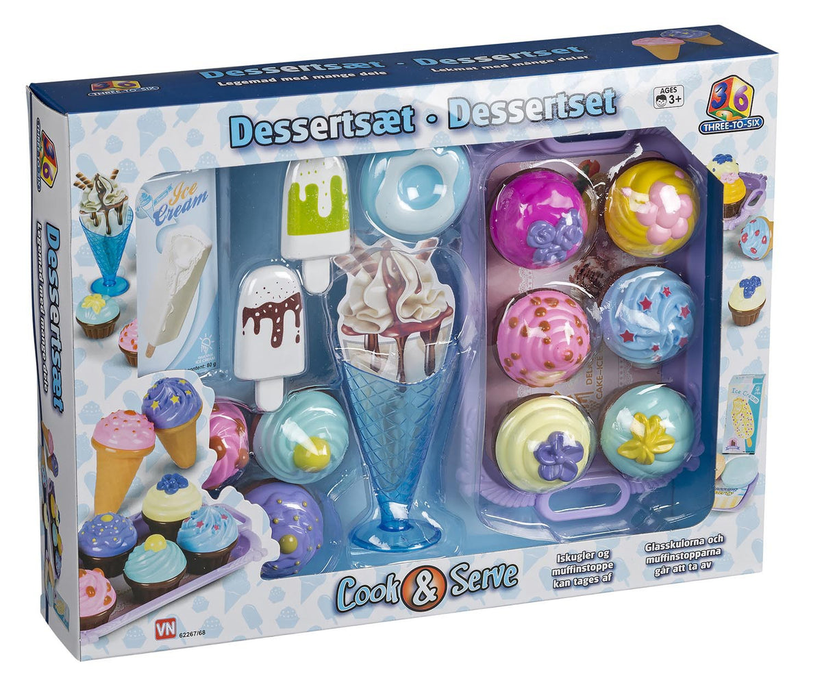 3-2-6 DESSERTSÆT i W/B - 62268
