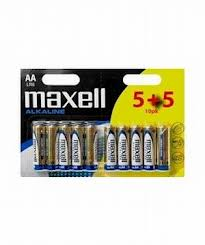 10 PAK. BATTERI MAXELL ASS