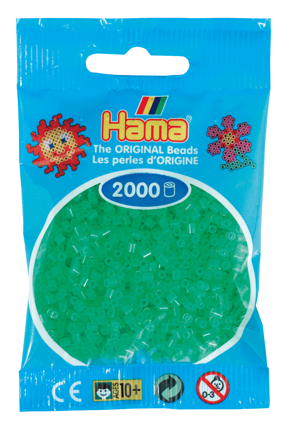 HAMA MINI NEON GRØN 501-37