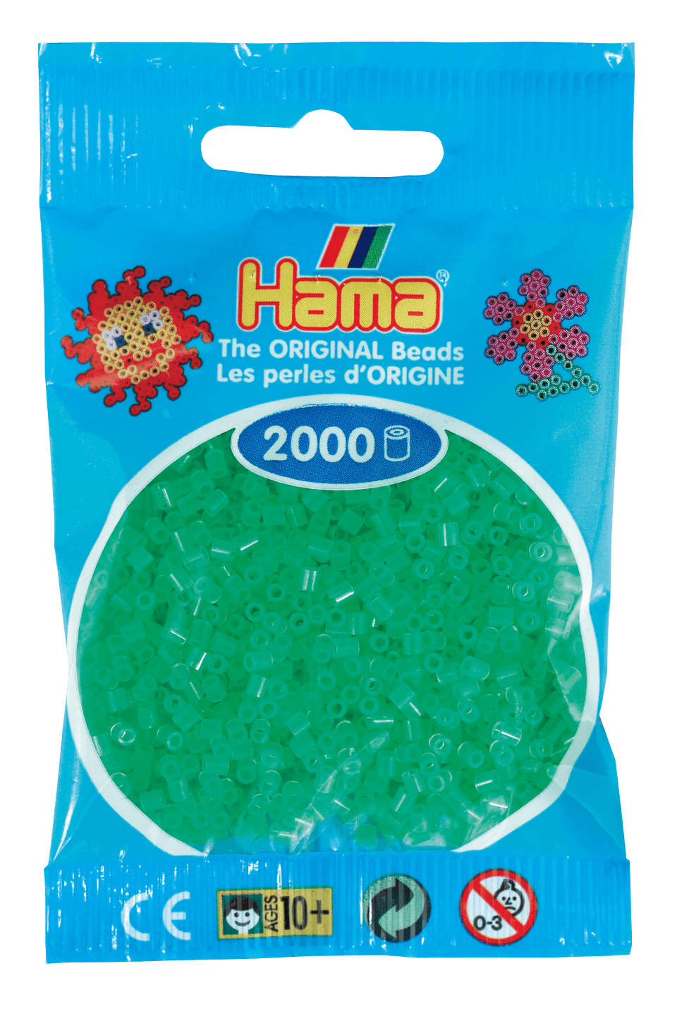 HAMA MINI NEON GRØN 501-37