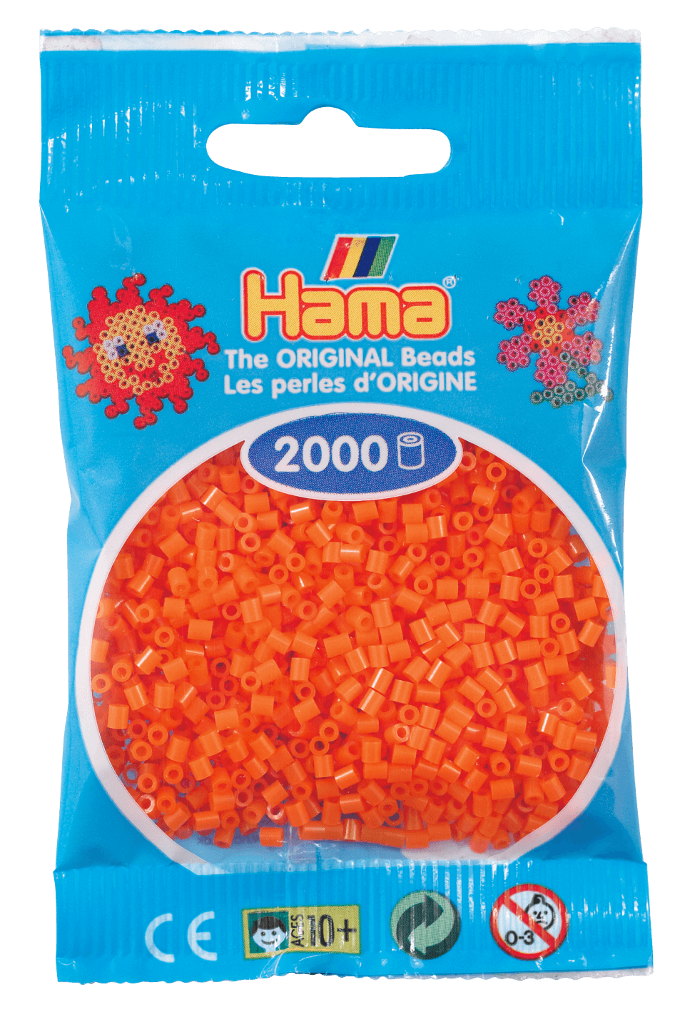 ORANGE MINI HAMA PERLER 501-04