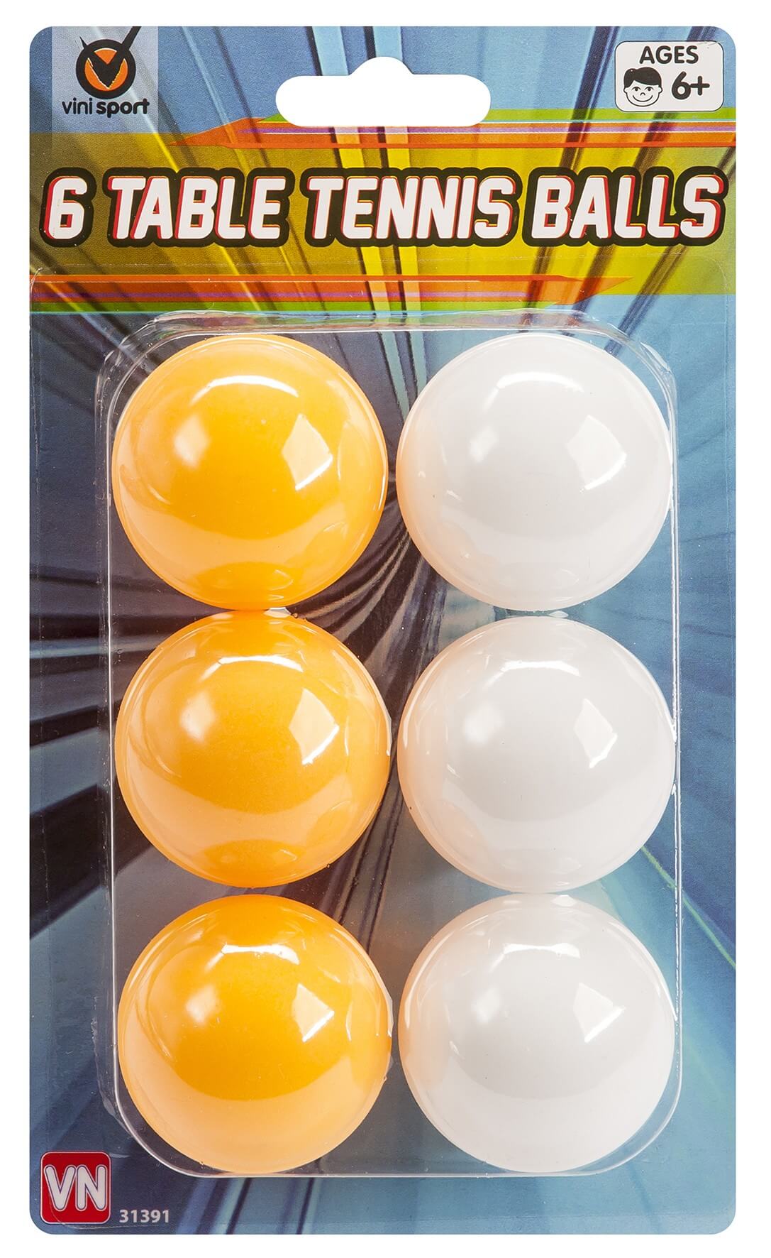 BORDTENNISBOLDE 6 STK 31391